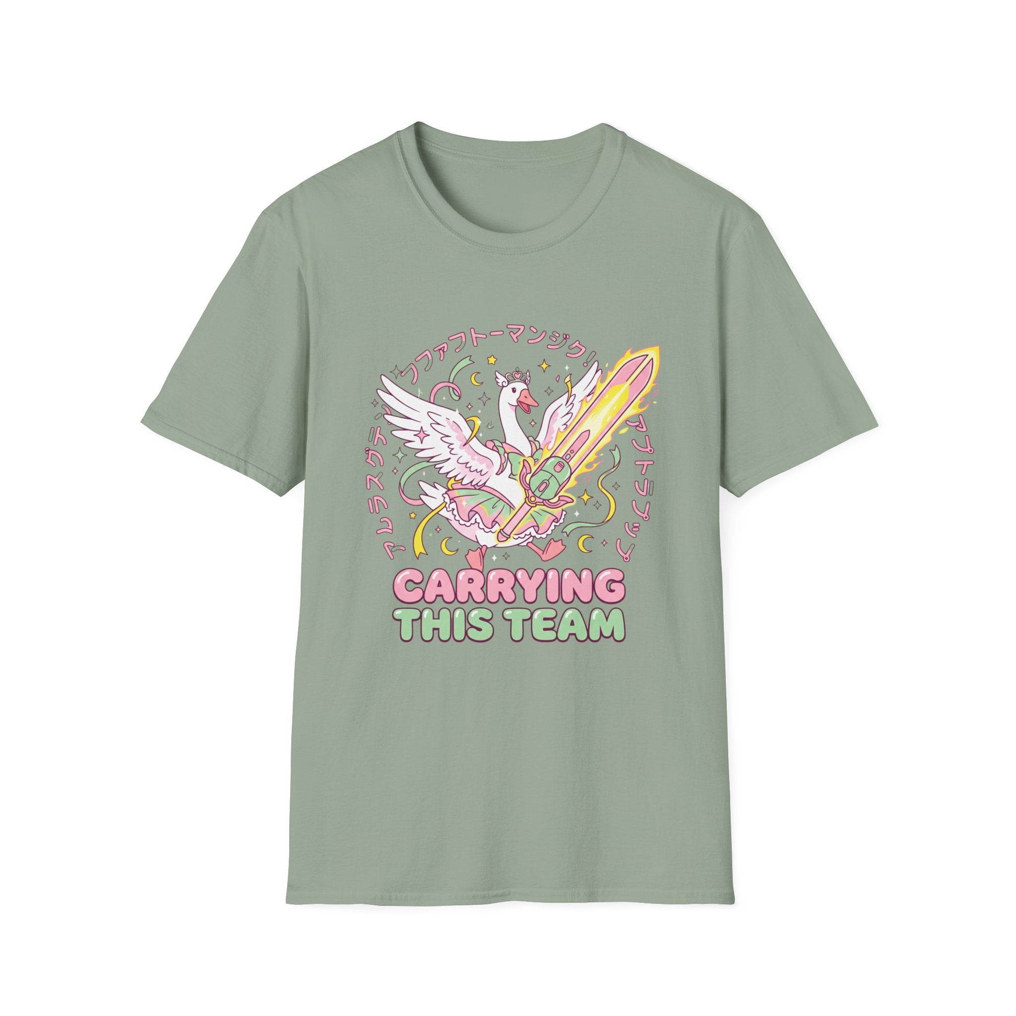 Carriying the team T-Shirt