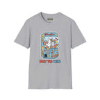 Pay to win T-Shirt in Sport Grey, featuring fun graphic design, made from soft Gildan ring-spun cotton.