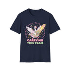 Carriying the team T-Shirt
