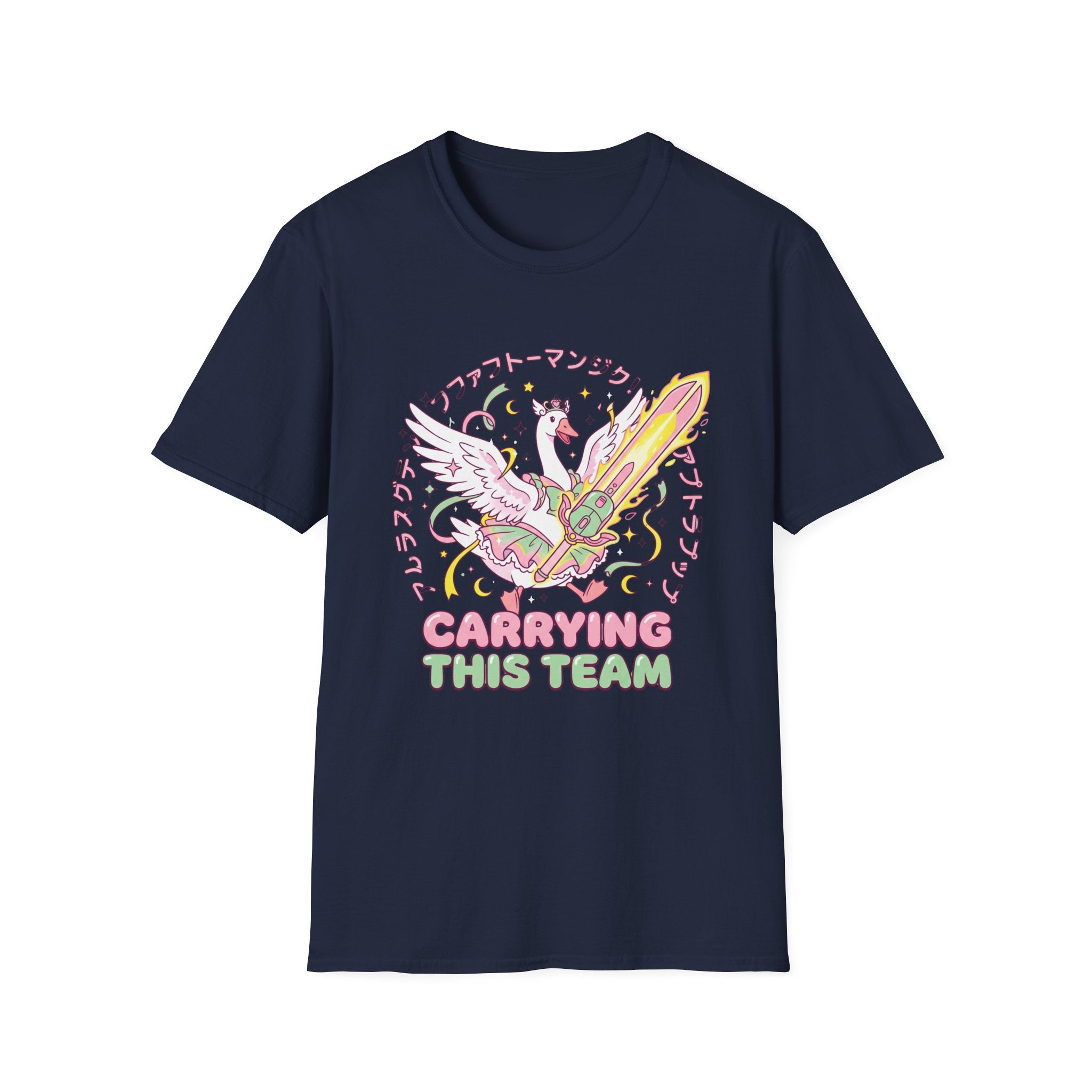 Carriying the team T-Shirt