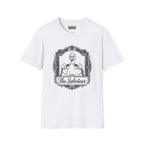The saboteur T-Shirt on a white background featuring a unique design by Critical Honk, perfect for casual wear.