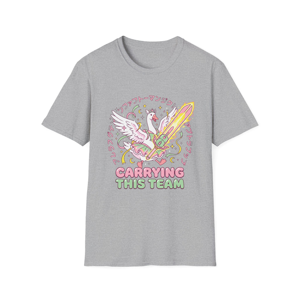 Carriying the team T-Shirt