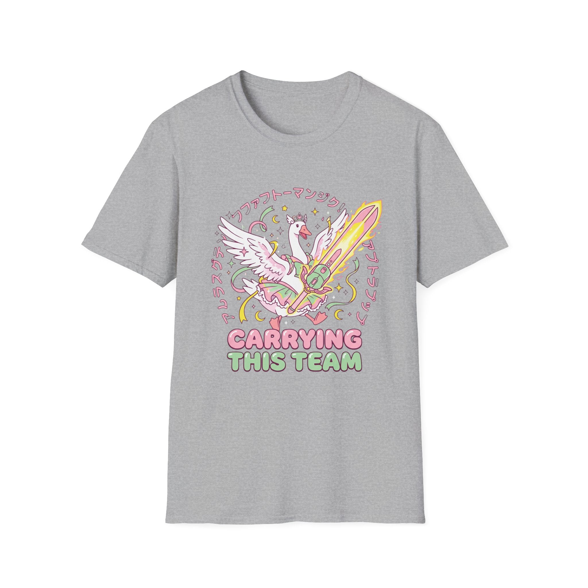 Carriying the team T-Shirt