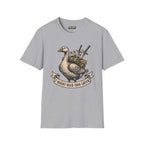I might need this later T-Shirt featuring a duck design on sport grey fabric, part of the Chaos Inspired Apparel collection.