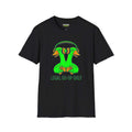 Co-op only T-Shirt featuring colorful duck design on a black Gildan Softstyle tee, perfect for casual wear.