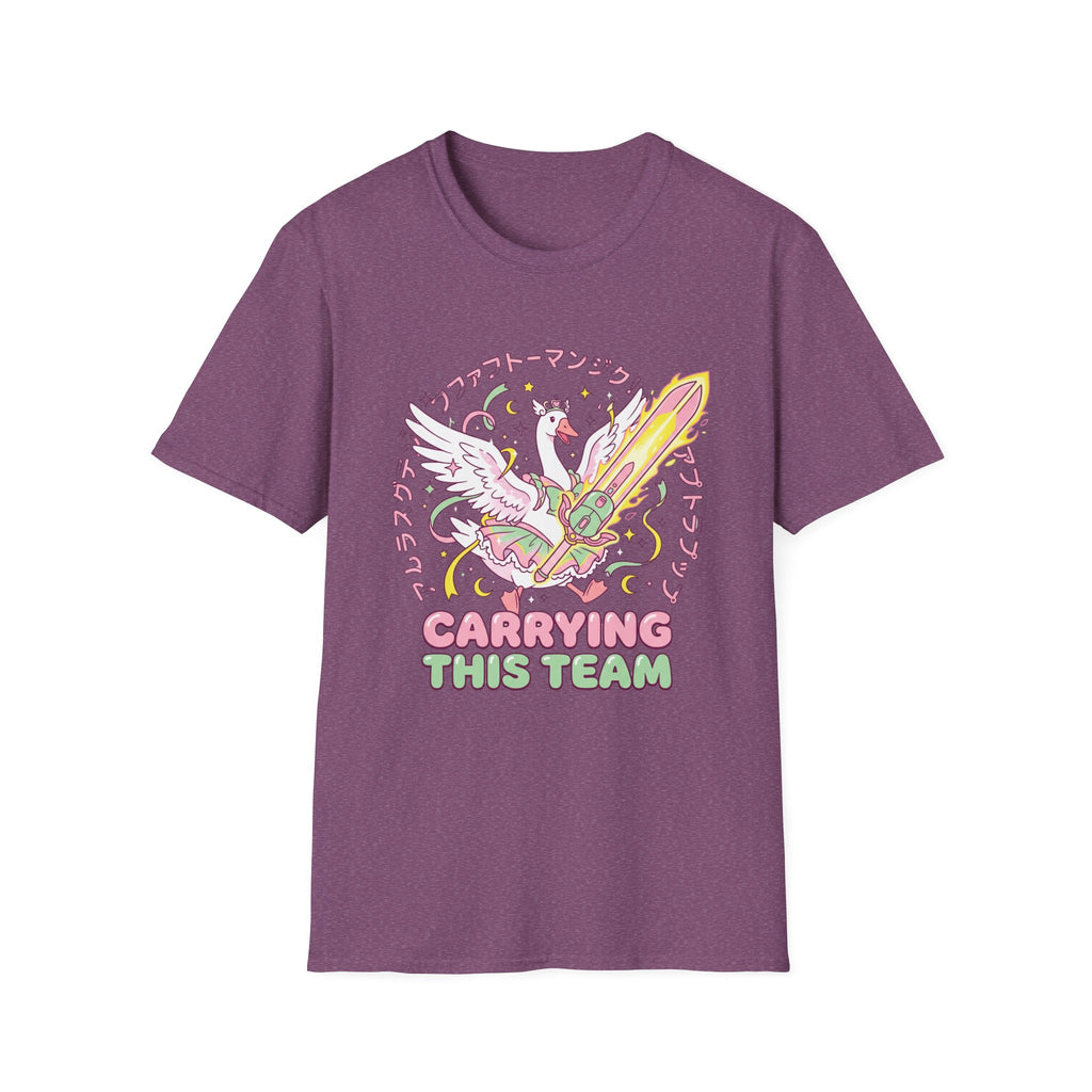Carriying the team T-Shirt