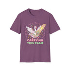 Carriying the team T-Shirt