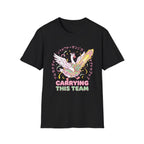 Carriying the team T-Shirt