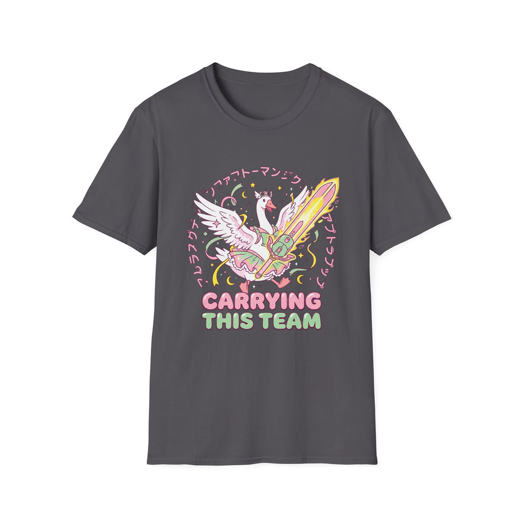 Carriying the team T-Shirt