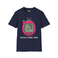 Need more ram T-Shirt in navy with vintage game graphic, made from 100% ring-spun cotton, unisex fit.