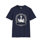 The saboteur T-Shirt in navy featuring a duck illustration from the Critical Honk Collection.