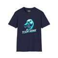 Team honk T-Shirt in navy, featuring a graphic design and made from 100% ring-spun cotton for a soft feel.